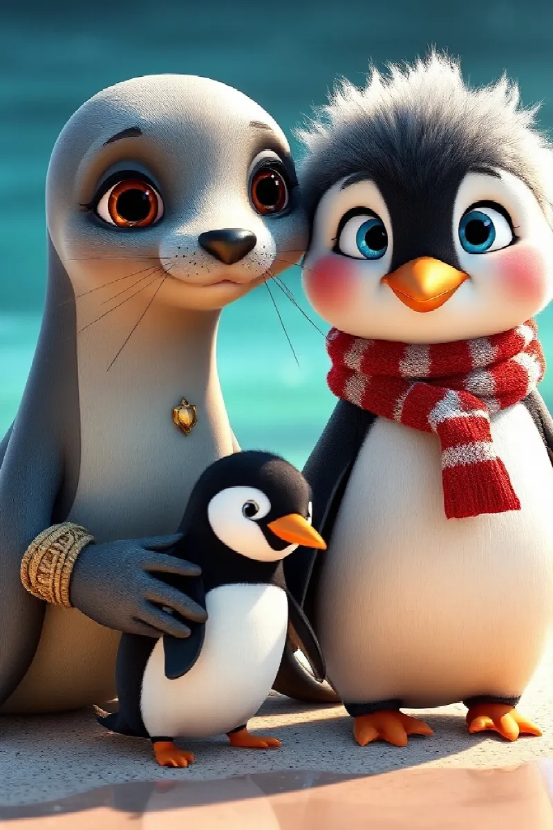 Balıktan Korkan Penguen masalından 4. resim
