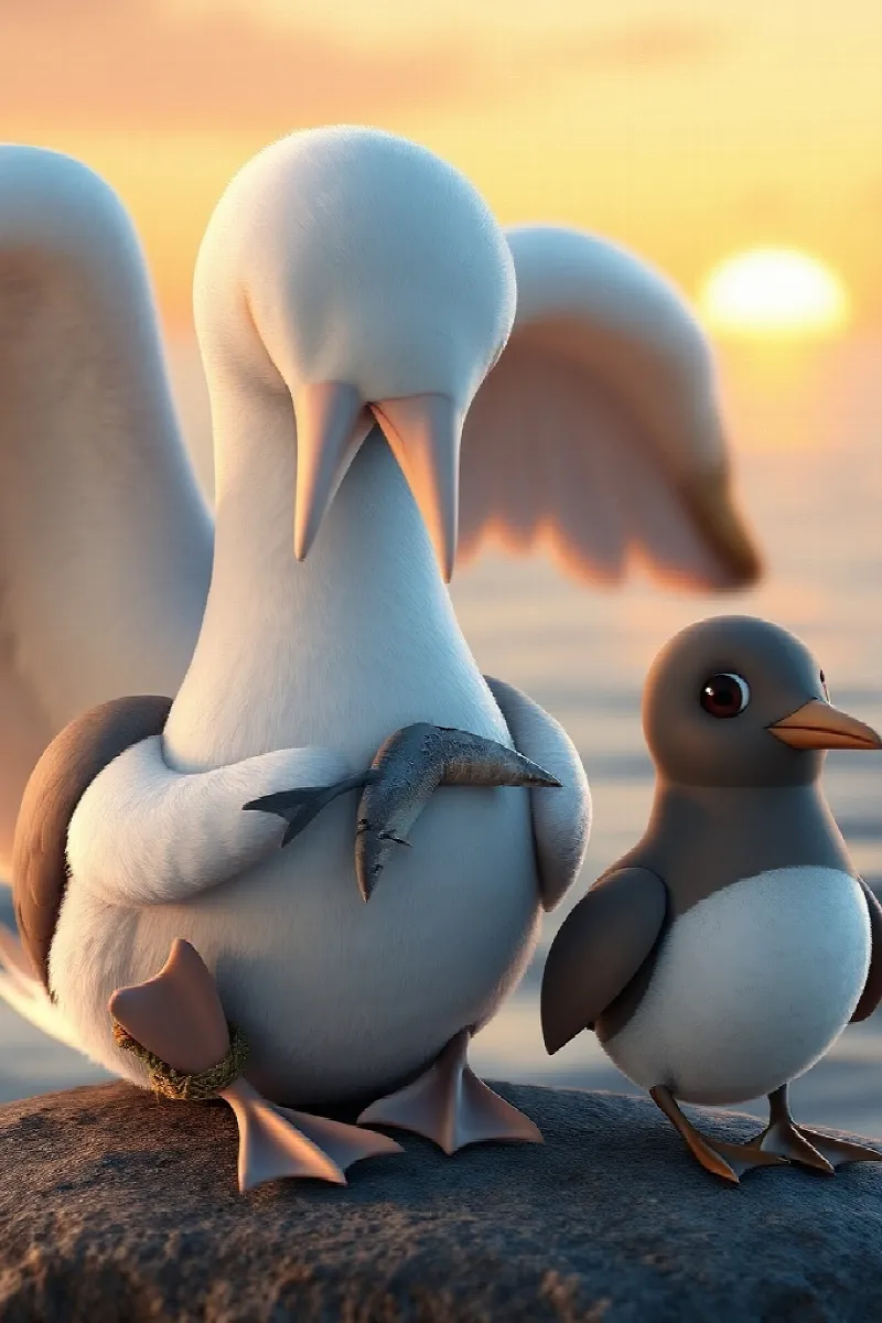 Küçük Albatros masalından 3. resim