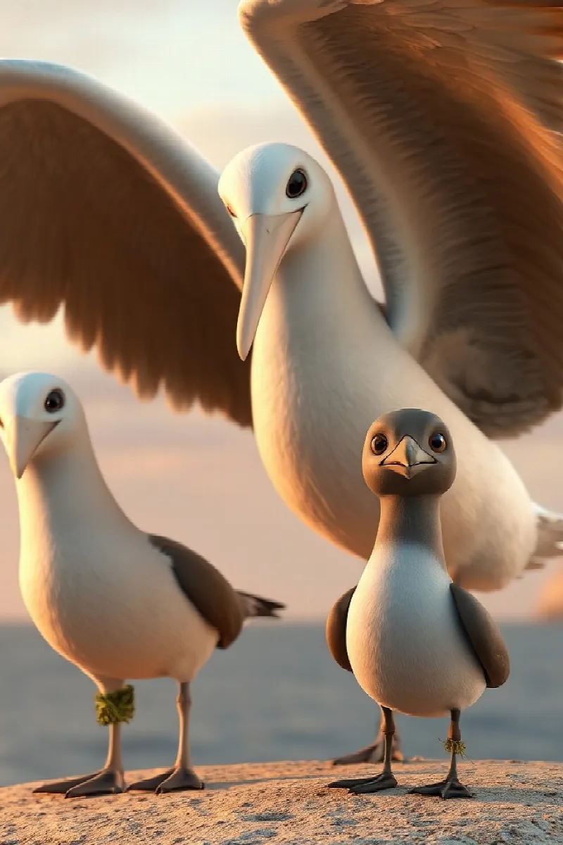 Küçük Albatros masalından 4. resim