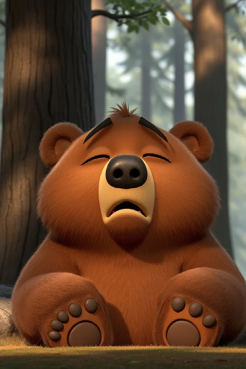 Picture 1 from the tale The Bear's Owl Friend