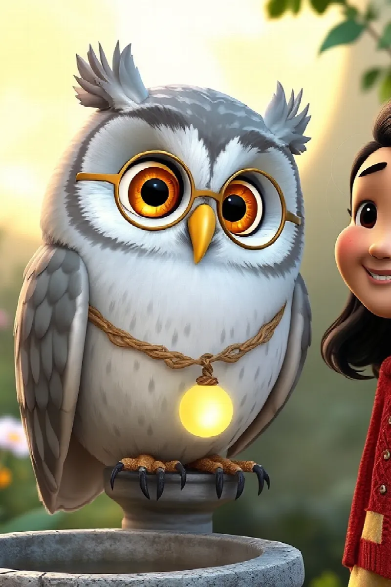 Picture 3 from the tale The Girl and the Garden Owl