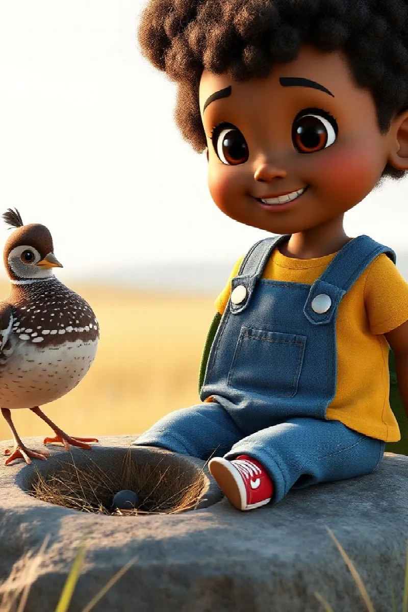 Picture 3 from the tale The Girl and the Quail