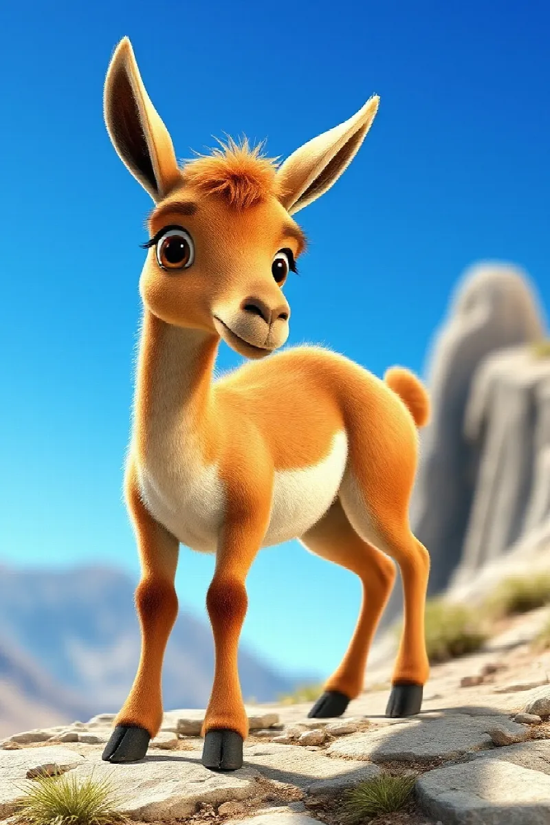Picture 1 from the tale The Little Guanaco