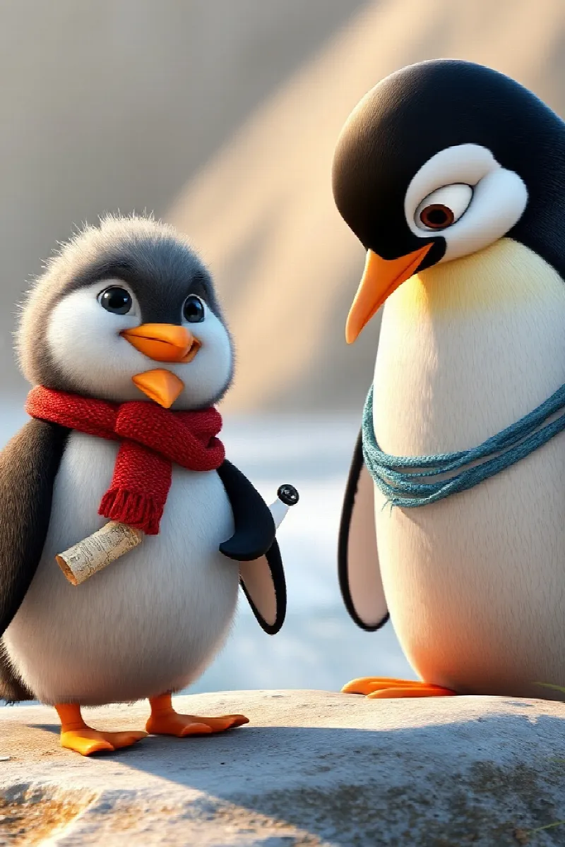 Picture 1 from the tale The Little Penguin's Map