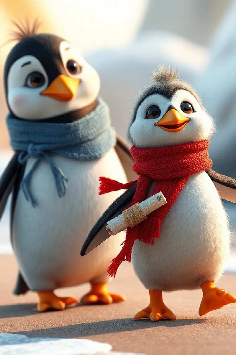 Picture 2 from the tale The Little Penguin's Map