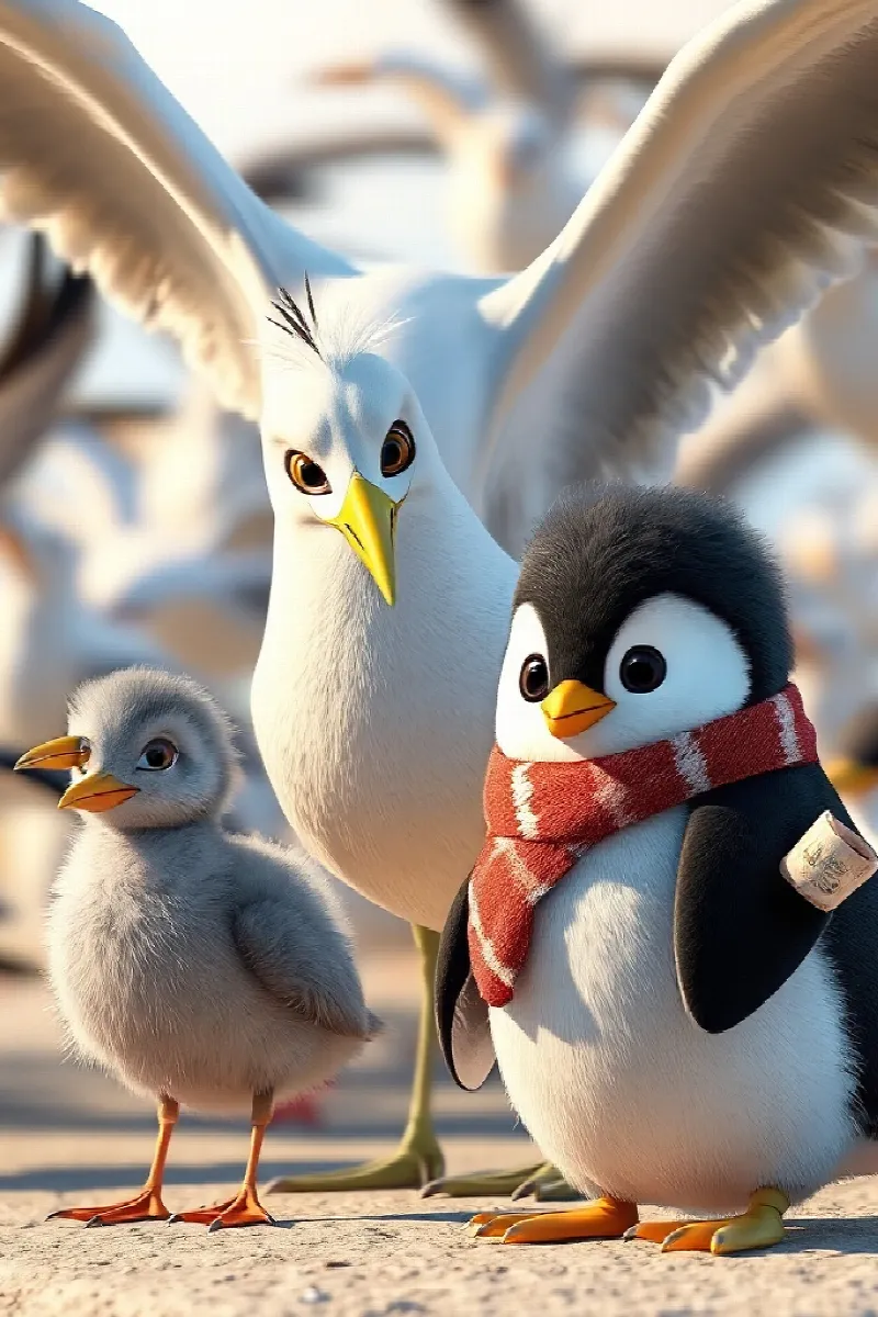 Picture 3 from the tale The Little Penguin's Map