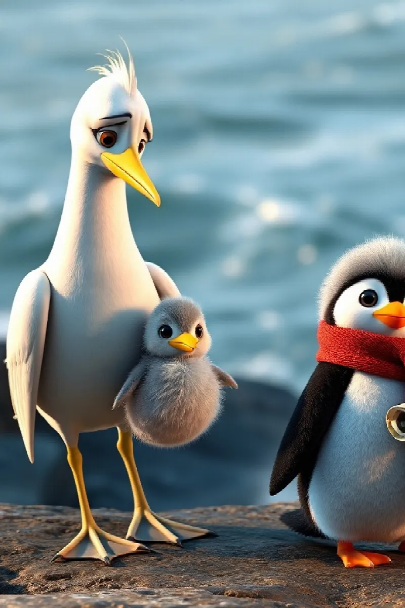 Picture 4 from the tale The Little Penguin's Map