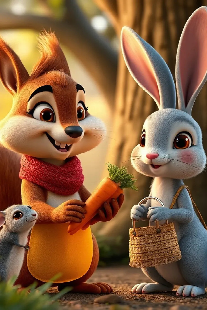 Picture 4 from the tale The Rabbit's Blue Lantern
