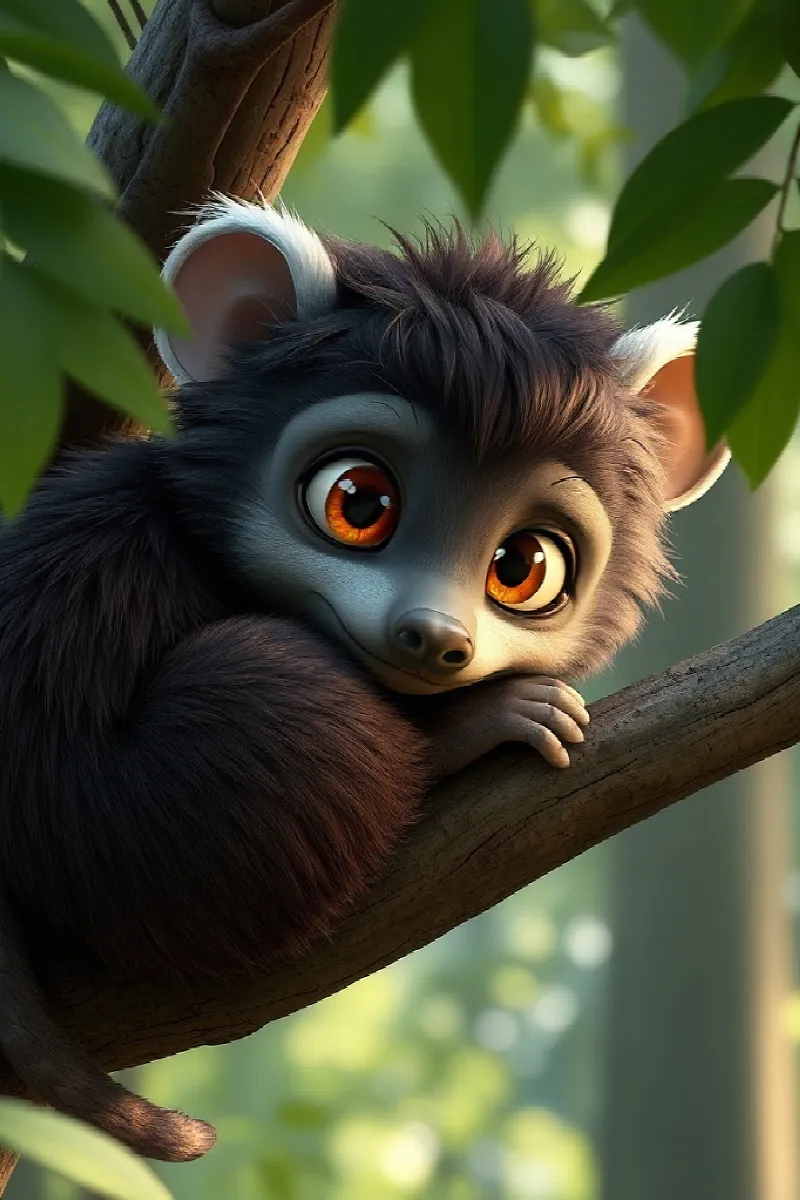 Küçük Binturong masalından 1. resim