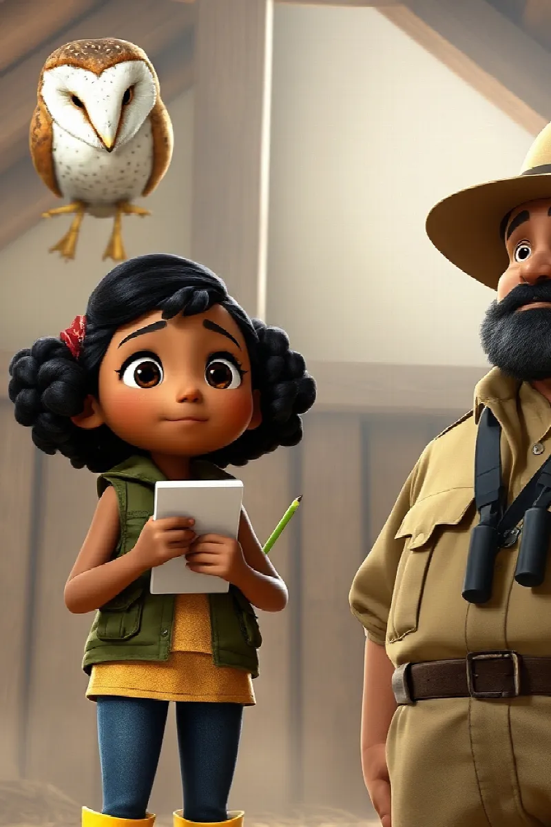 Picture 3 from the tale The Girl and the Barn Owl