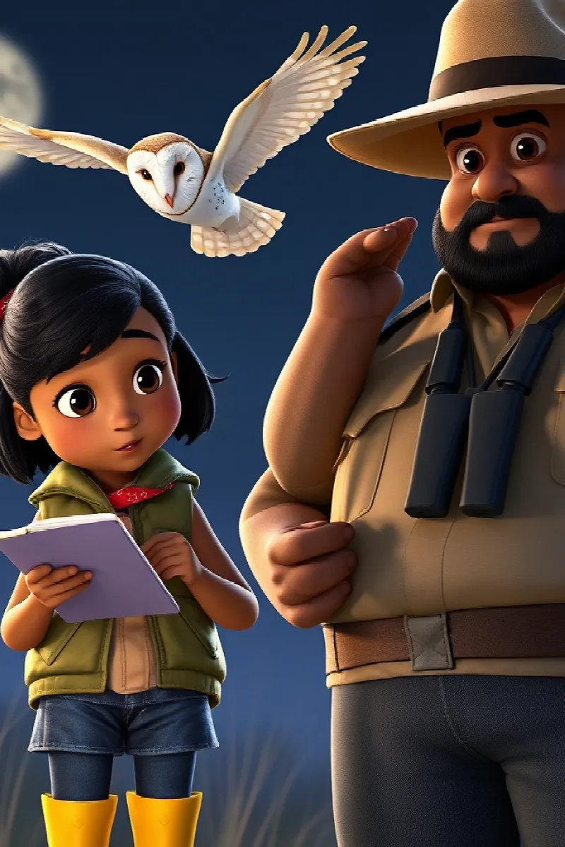 Picture 4 from the tale The Girl and the Barn Owl