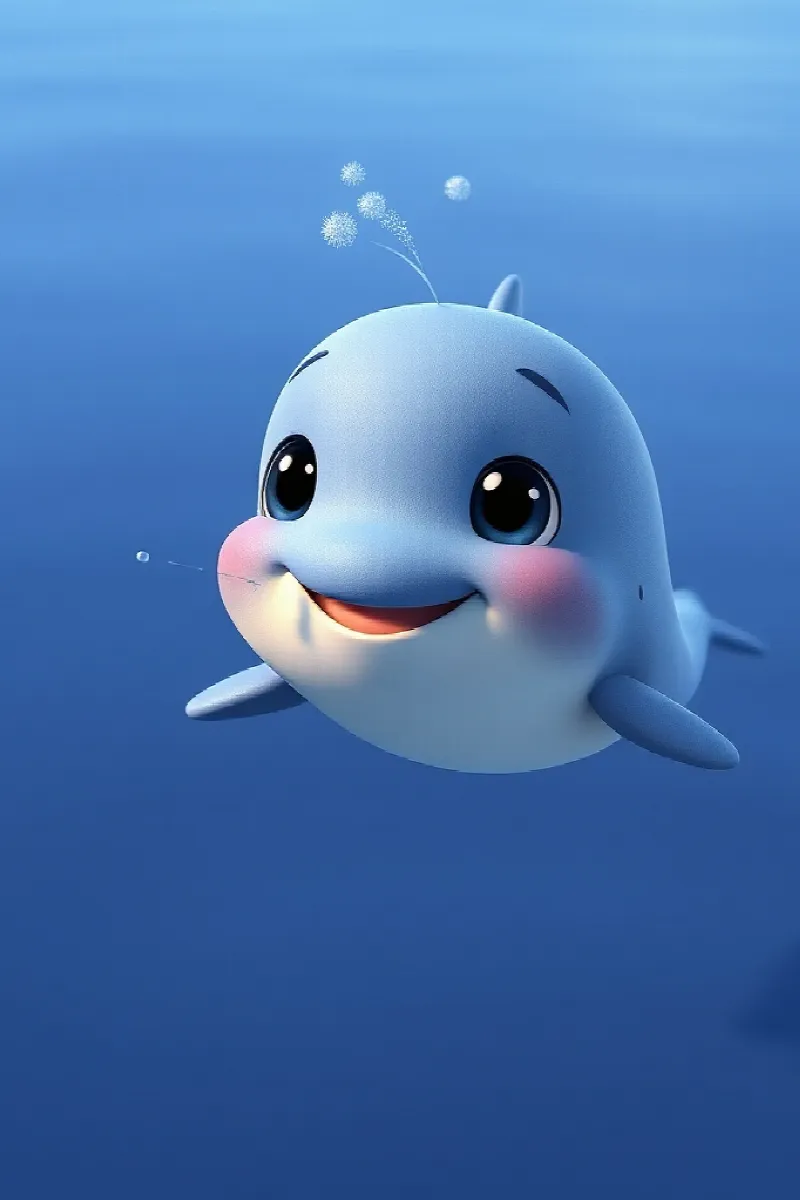 Picture 1 from the tale The Little Whale's Friend