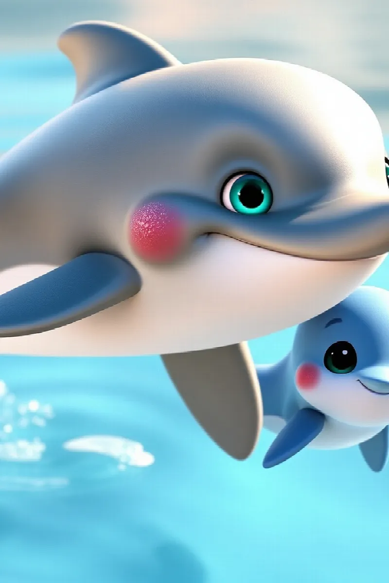 Picture 2 from the tale The Little Whale's Friend
