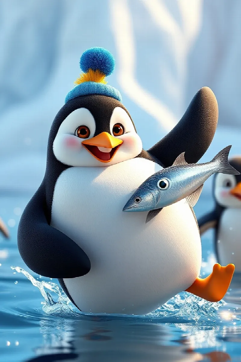 Picture 2 from the tale The Penguin Who Feared Fish