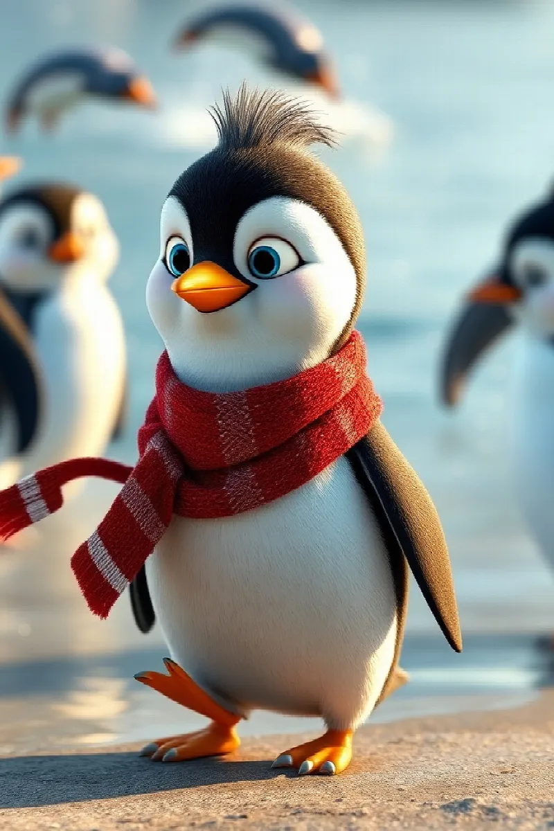 Picture 3 from the tale The Penguin Who Feared Fish