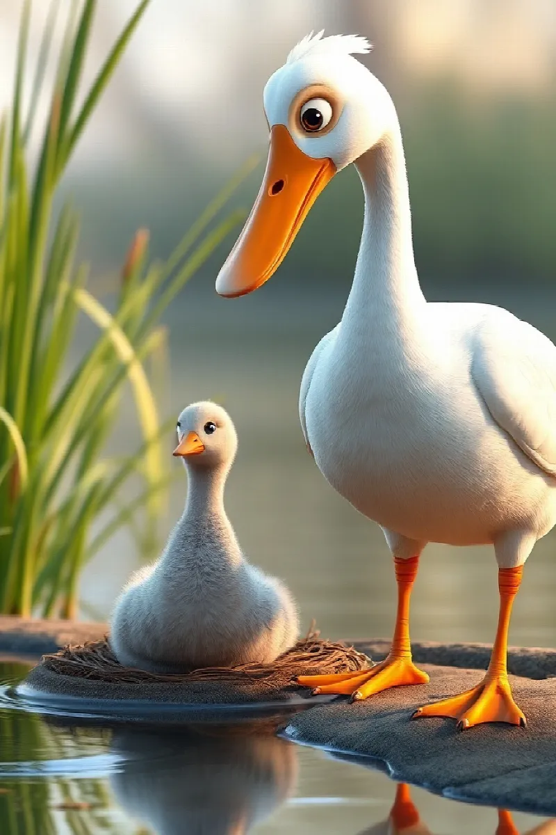 Picture 2 from the tale The Boy and the Goose Family