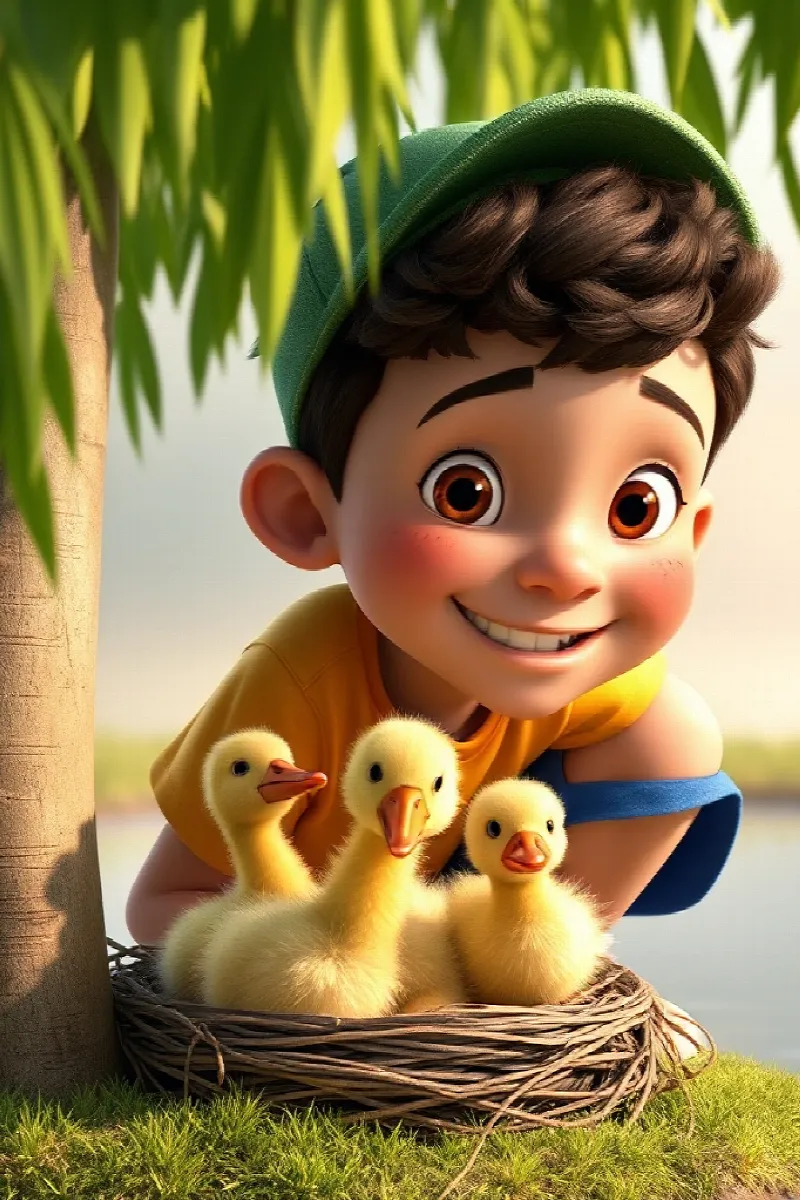 Picture 3 from the tale The Boy and the Goose Family