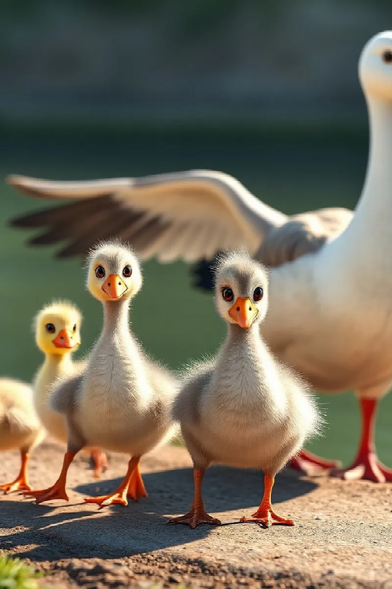 Picture 4 from the tale The Boy and the Goose Family