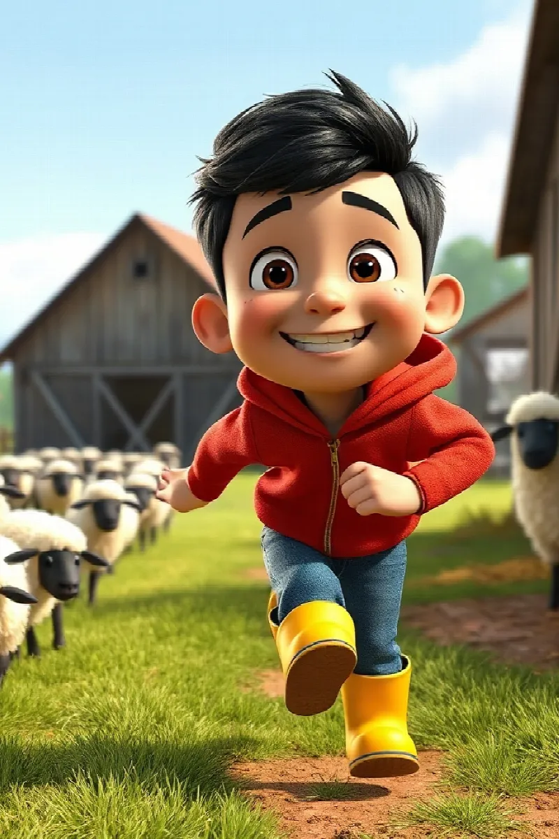Picture 1 from the tale The Boy and the Sheepdog