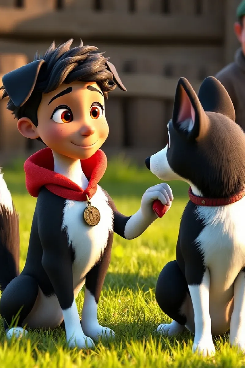 Picture 3 from the tale The Boy and the Sheepdog