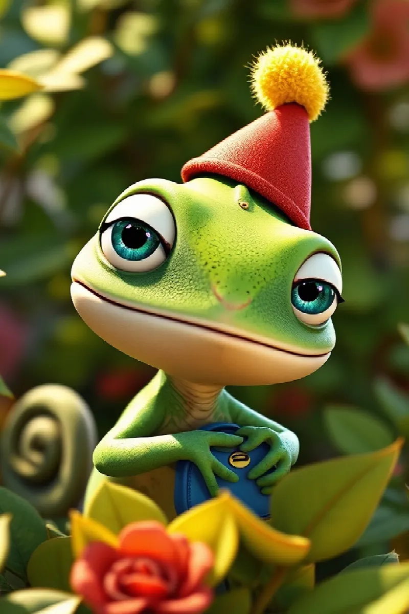 Picture 2 from the tale The Chameleon's Surprise Party