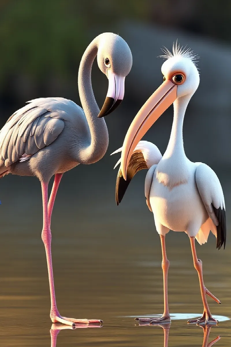 Picture 4 from the tale The Flamingo's Missing Pink
