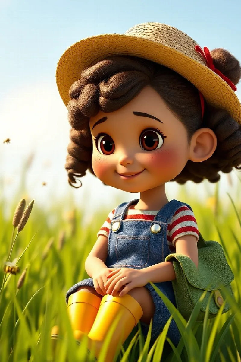 Picture 2 from the tale The Girl and the Little Mouse