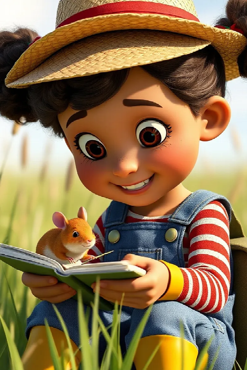 Picture 4 from the tale The Girl and the Little Mouse