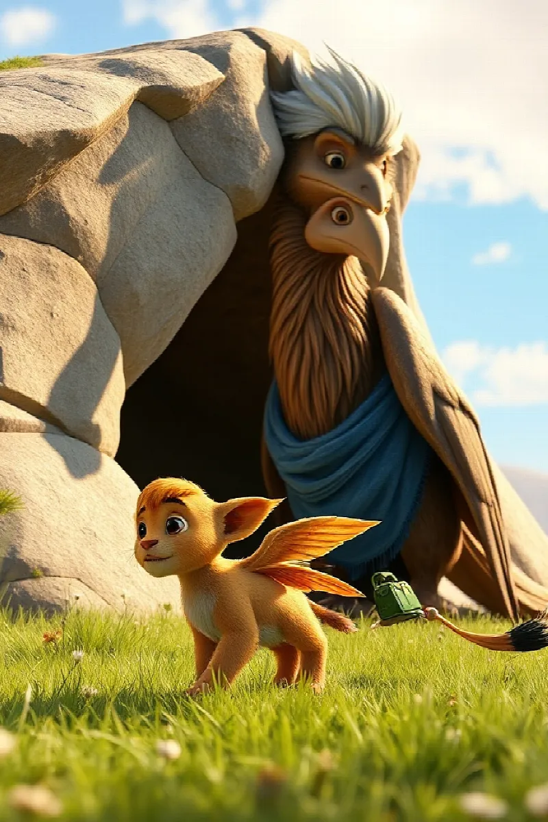 Picture 1 from the tale The Griffin's Lost Feather