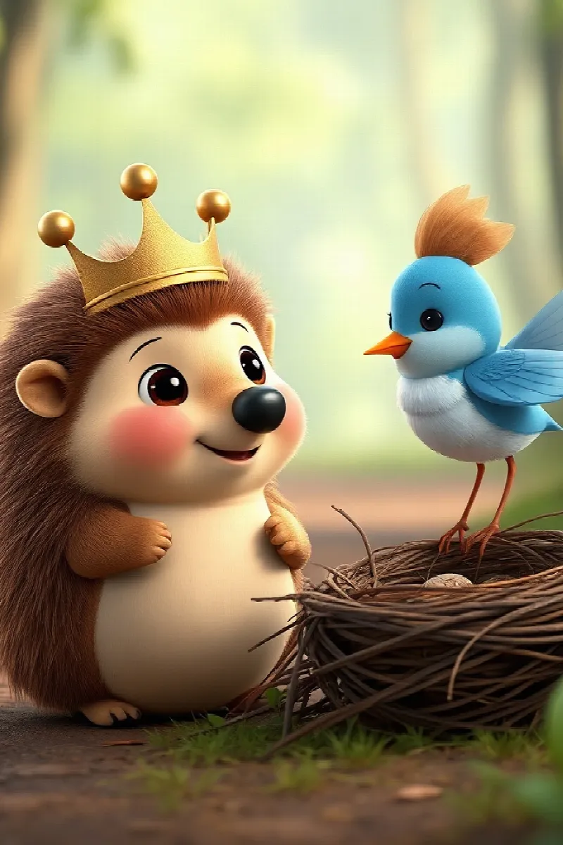 Picture 3 from the tale The Hedgehog's Golden Crown
