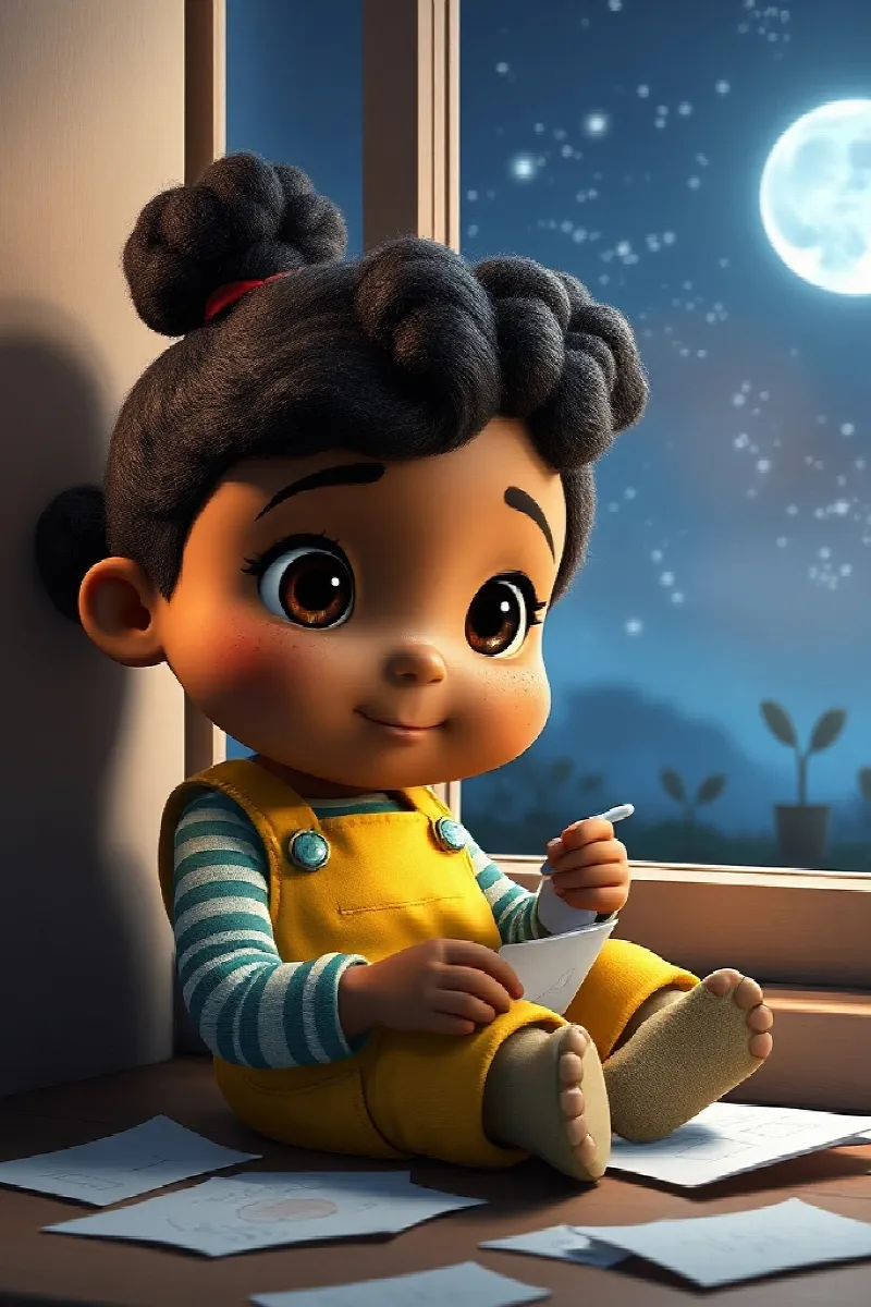Picture 1 from the tale The Little Moon Gardener