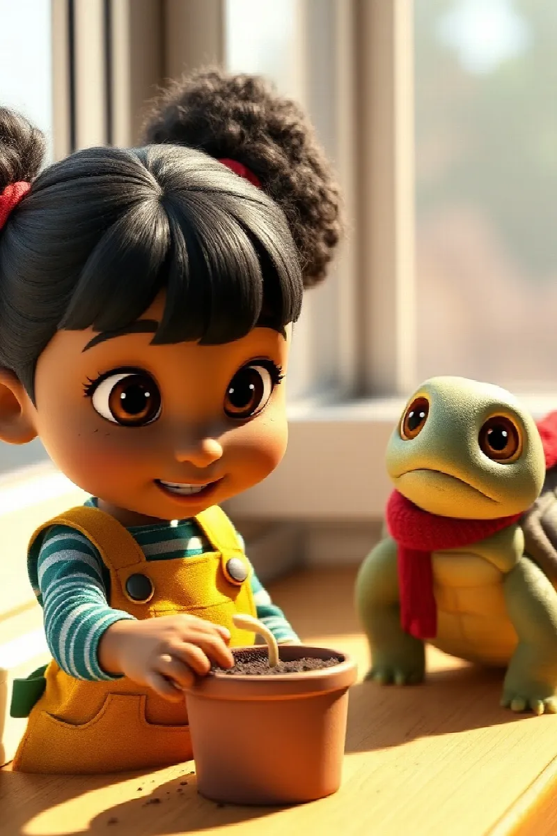 Picture 4 from the tale The Little Moon Gardener