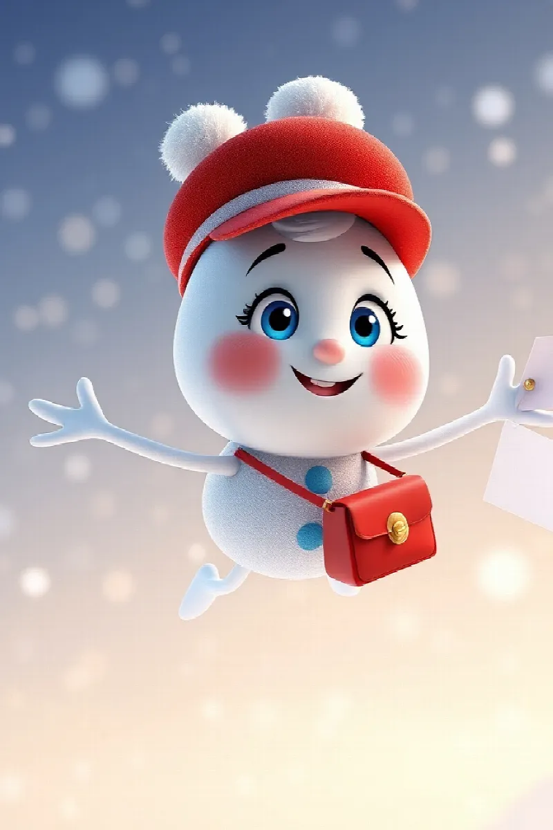Picture 1 from the tale The Snowflake Postman