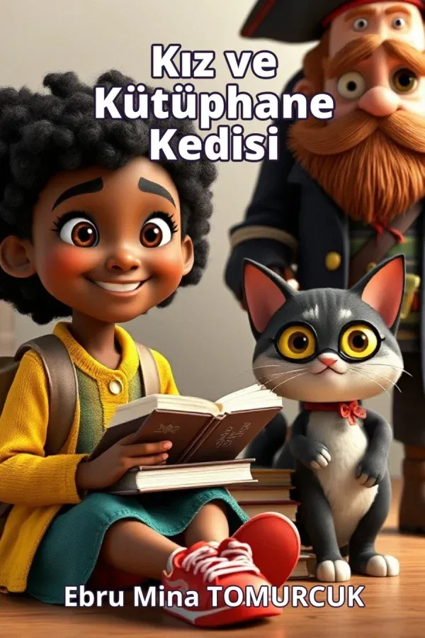 Kız ve Kütüphane Kedisi