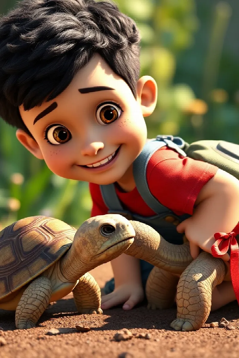 Picture 2 from the tale The Boy and the Tortoise