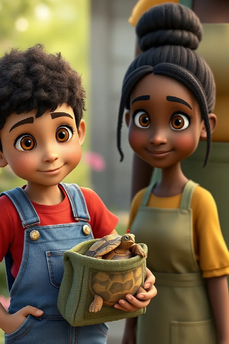 Picture 3 from the tale The Boy and the Tortoise
