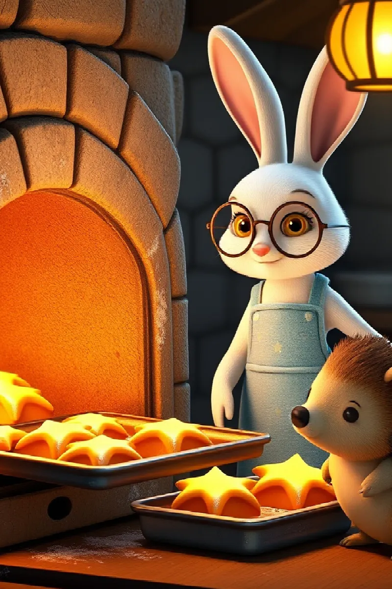 Picture 4 from the tale The Hedgehog and the Moon Baker