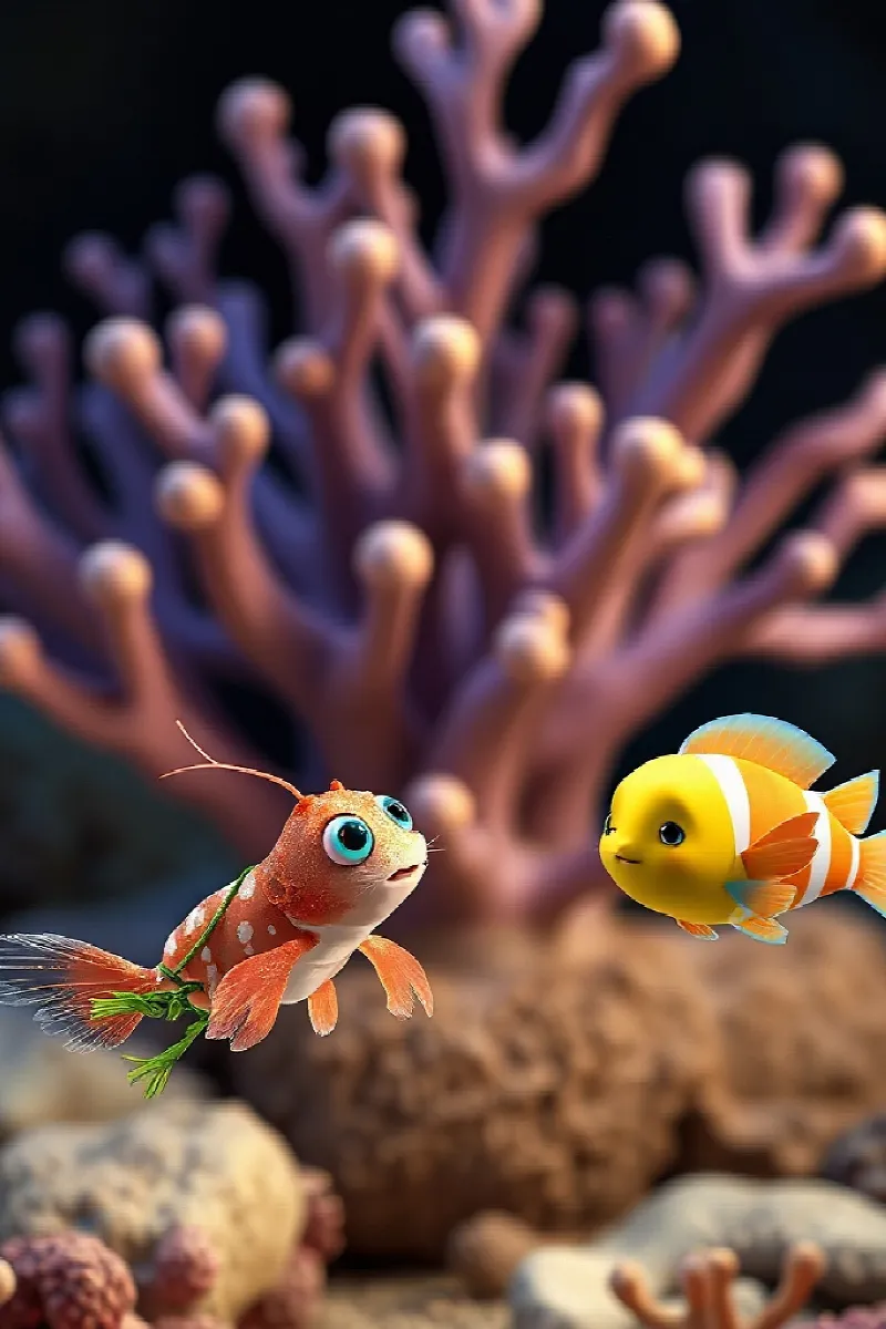 Picture 4 from the tale The Little Coral Guardian