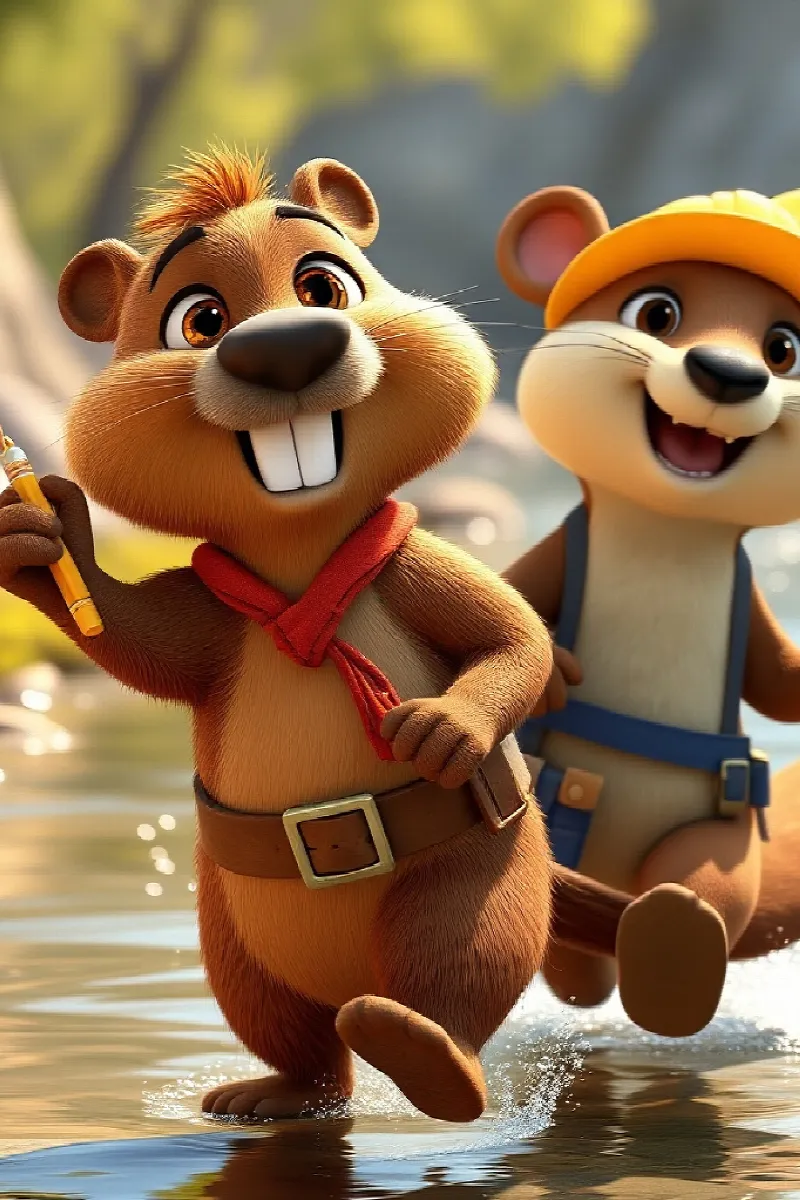 Picture 2 from the tale The Beaver's Magic Pencil