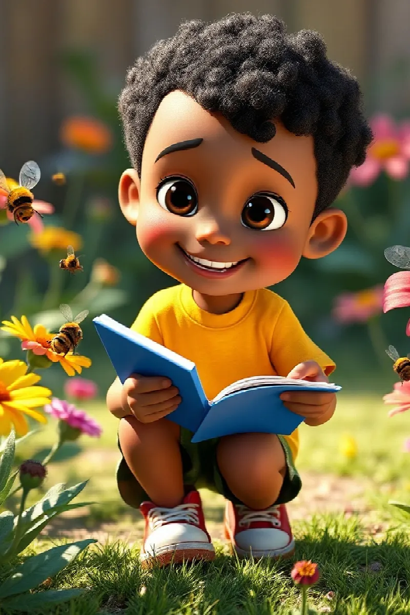 Picture 1 from the tale The Boy and the Bees