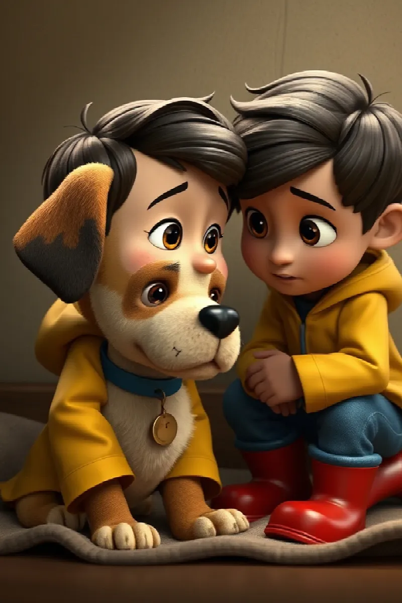 Picture 2 from the tale The Boy and the Rescue Dog