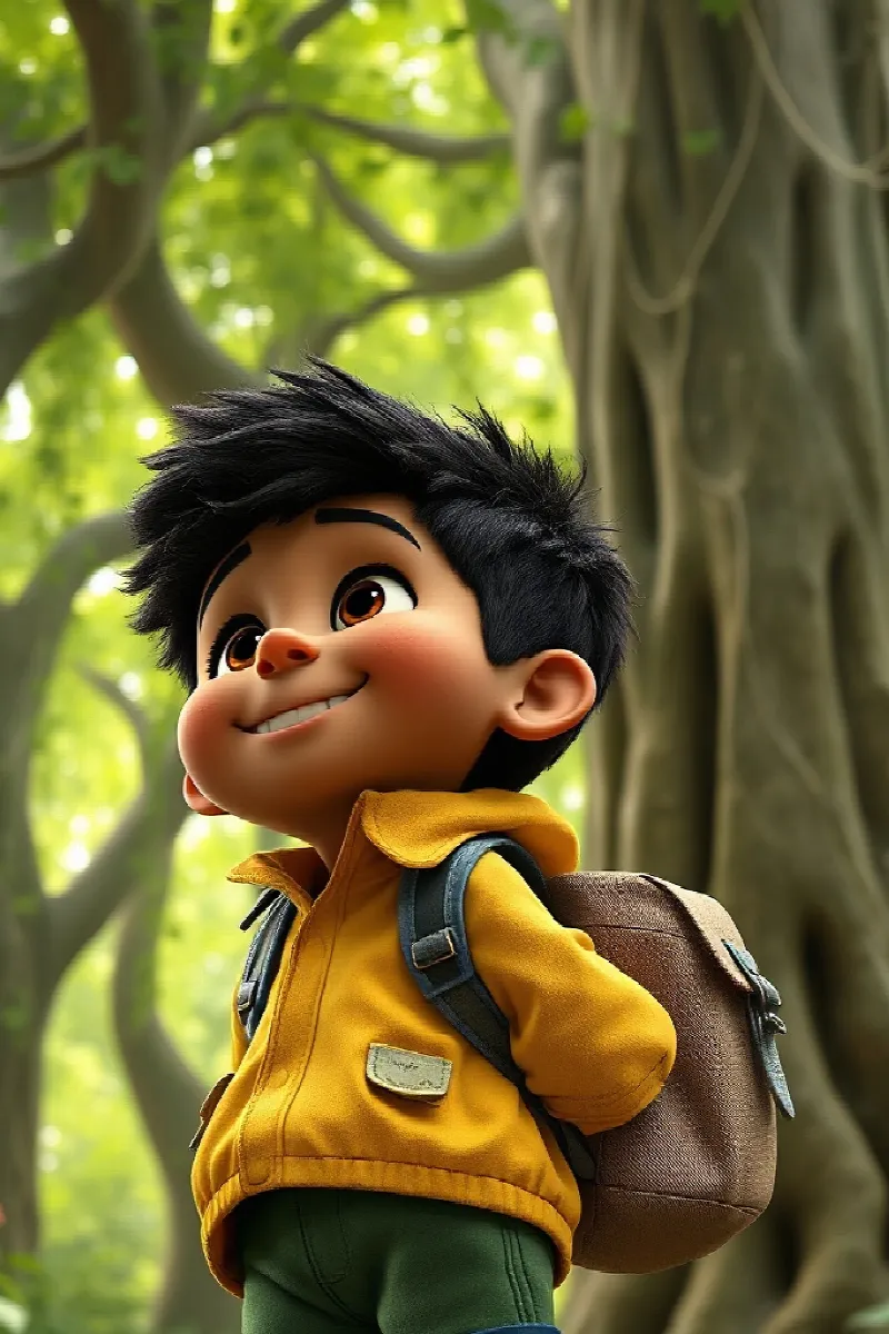 Picture 2 from the tale The Boy and the Tree Frog