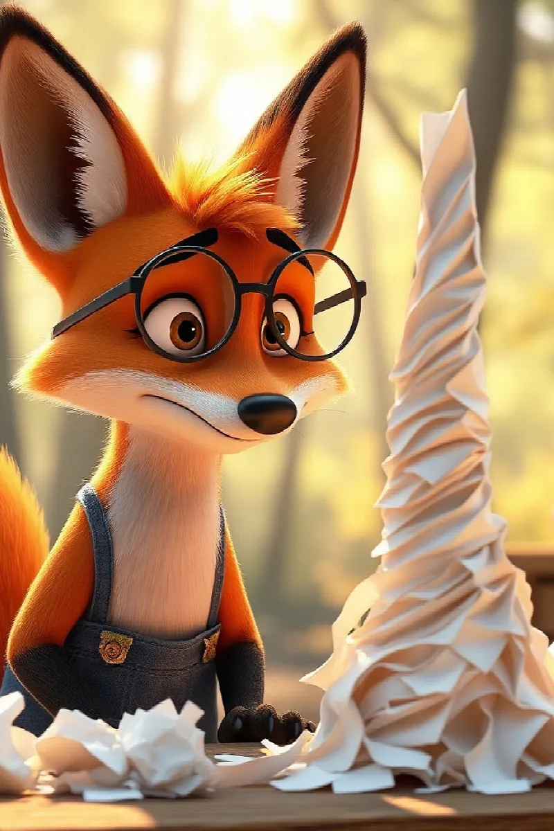 Picture 3 from the tale The Fox's Paper Castle