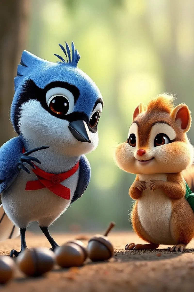 Picture 4 from the tale The Little Blue Jay