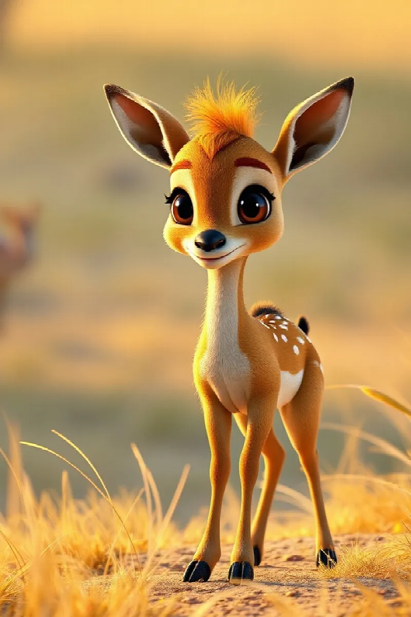 Picture 1 from the tale The Little Dik-Dik's Friend