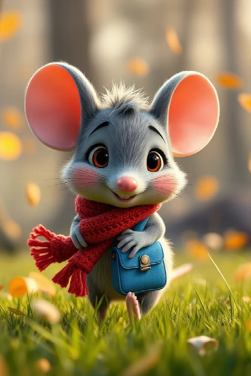 Picture 1 from the tale The Mouse and the Hedgehog