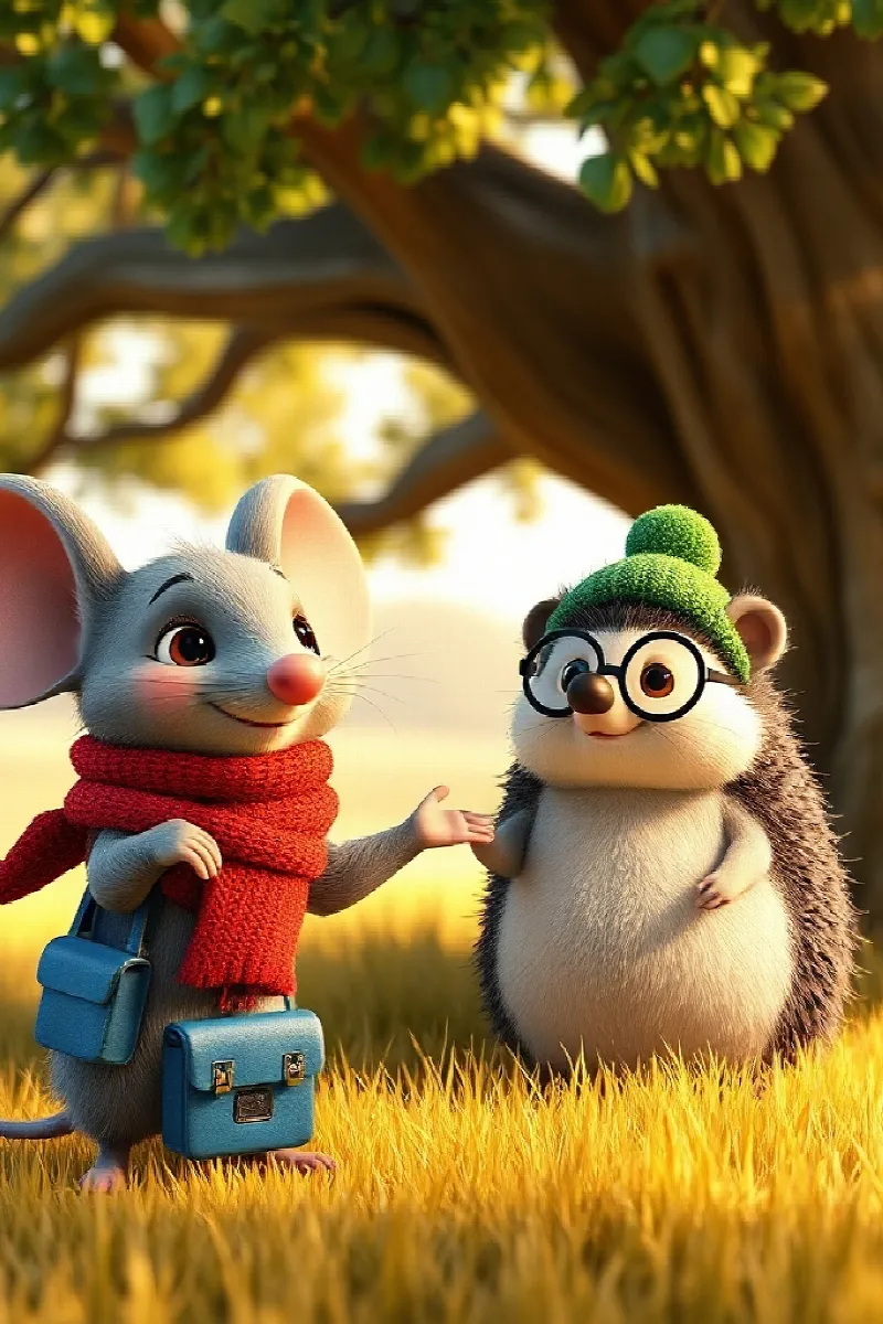 Picture 3 from the tale The Mouse and the Hedgehog