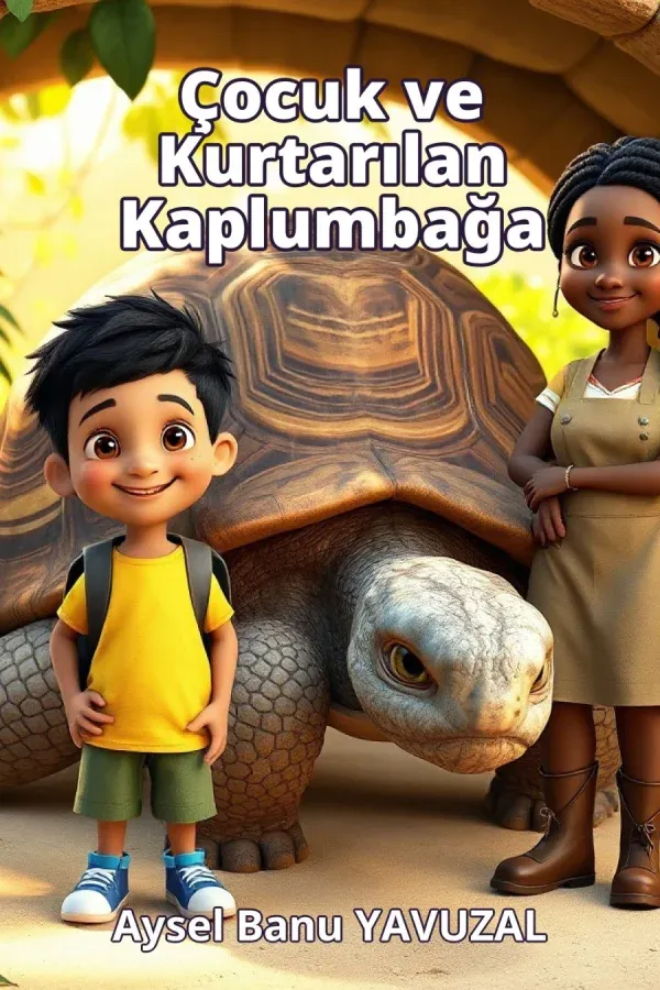 Çocuk ve Kurtarılan Kaplumbağa