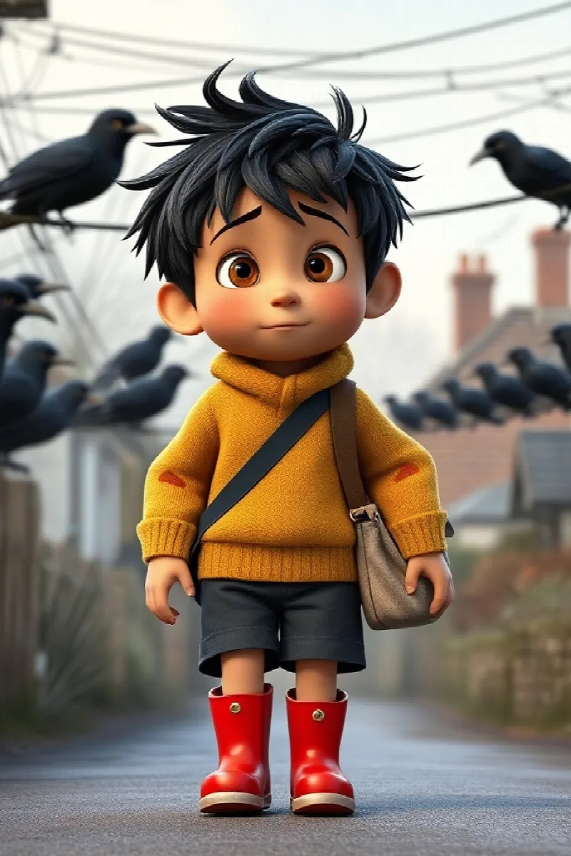 Picture 1 from the tale The Boy Who Understood Crows