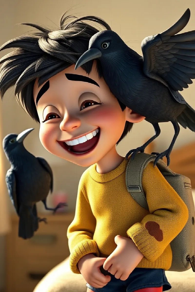 Picture 4 from the tale The Boy Who Understood Crows